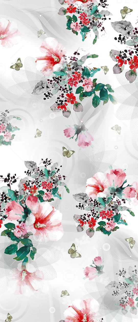 清新小碎花印花华亿平台图片