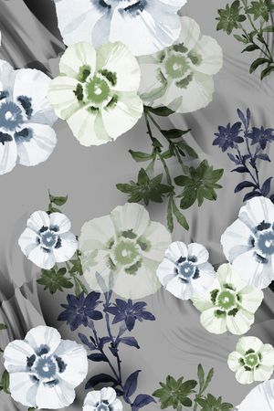 桃花朵朵印花华亿平台图片