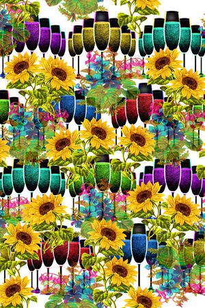 花卉印花华亿平台图片