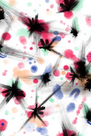 抽象几何印花华亿平台图片