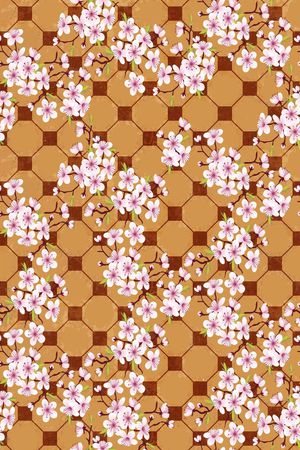 樱花印花华亿平台图片