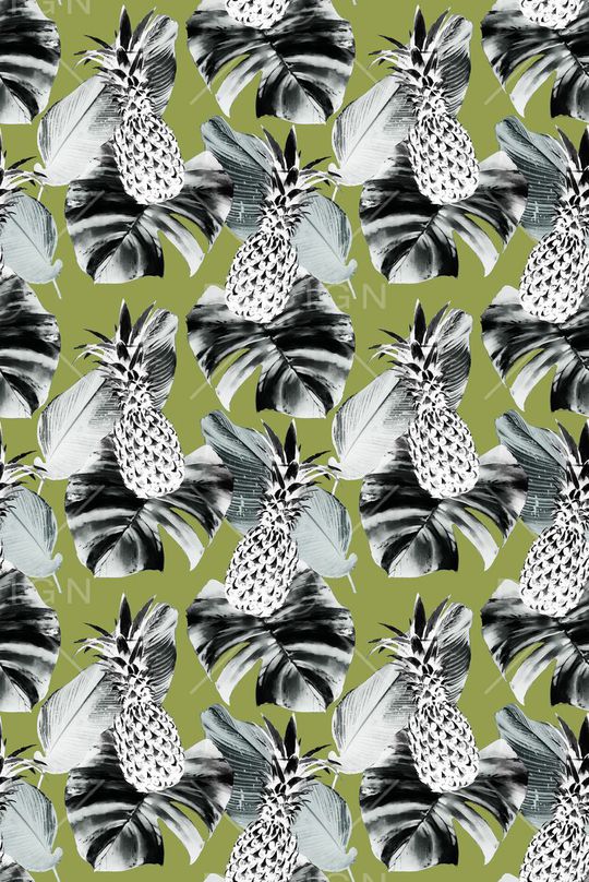 棕榈叶印花华亿平台图片