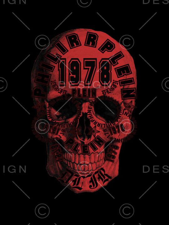 骷髅头印花华亿平台图片