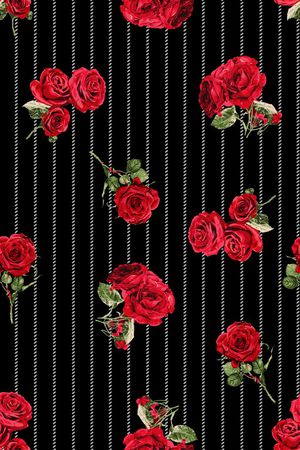 玫瑰印花华亿平台图片