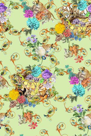 花卉印花华亿平台图片