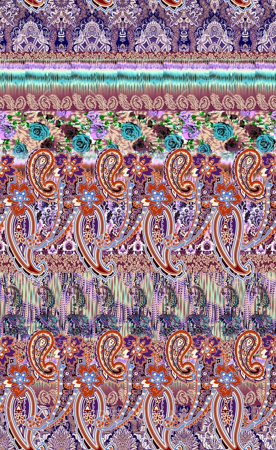 波西米亚印花华亿平台图片