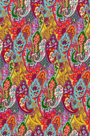 佩斯利印花华亿平台图片