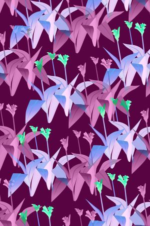 美人蕉印花华亿平台图片