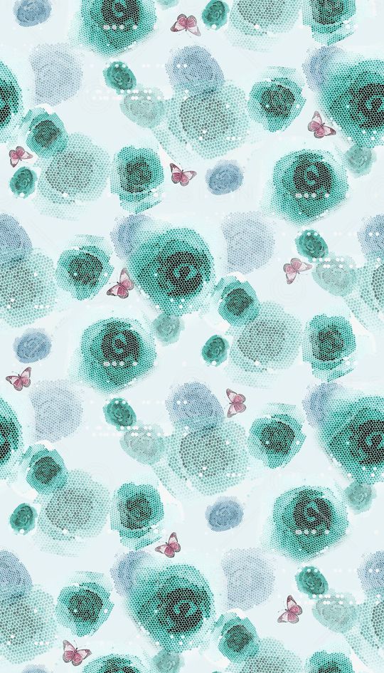 抽象花卉印花华亿平台图片