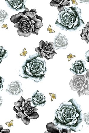 复古花卉印花华亿平台图片