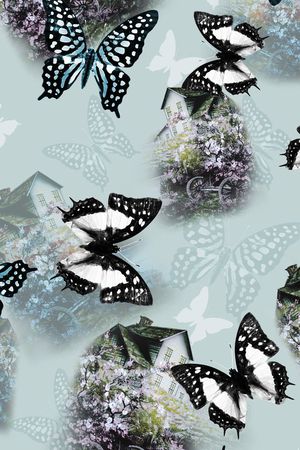 复古花卉印花华亿平台图片