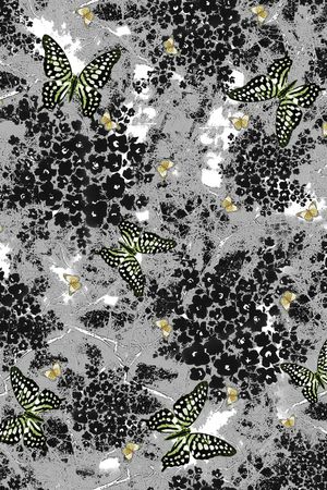 抽象花卉印花华亿平台图片