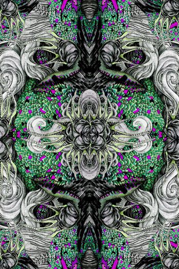 复古抽象印花华亿平台图片