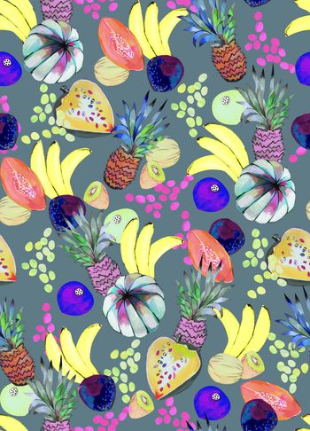 677998-手绘五彩水果C