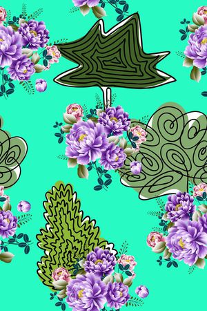 手绘印花华亿平台图片