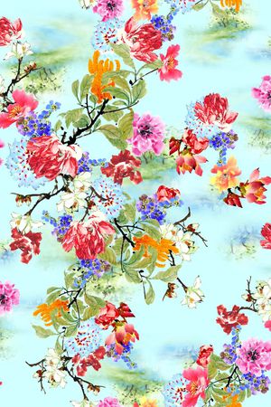 中国风印花华亿平台图片