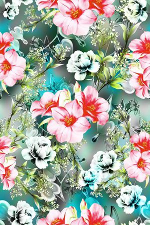 小碎花印花华亿平台图片