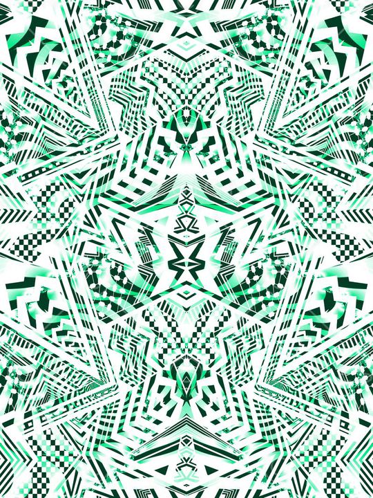 不规则几何印花华亿平台图片