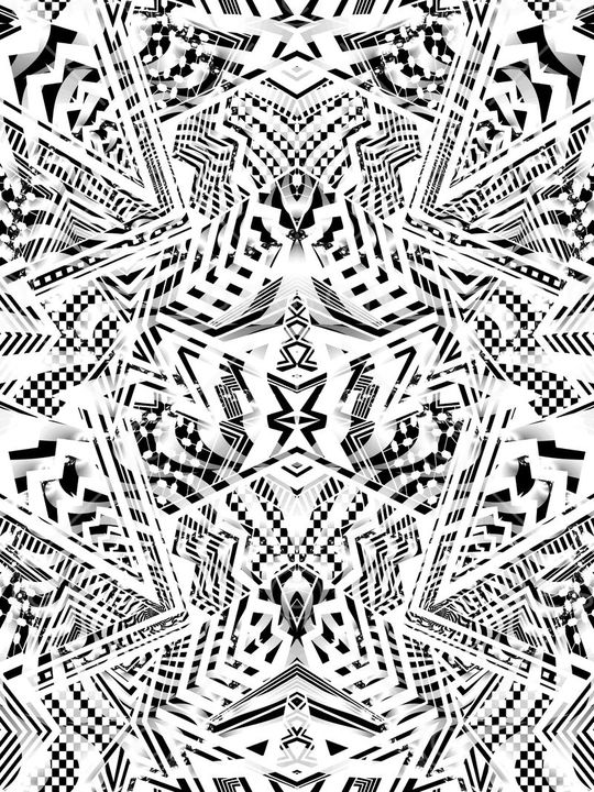 不规则几何印花华亿平台图片