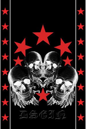 骷髅头印花华亿平台图片