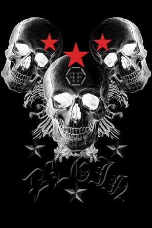 骷髅头印花华亿平台图片