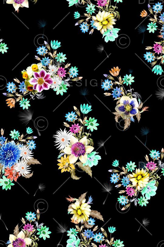 花朵印花华亿平台图片