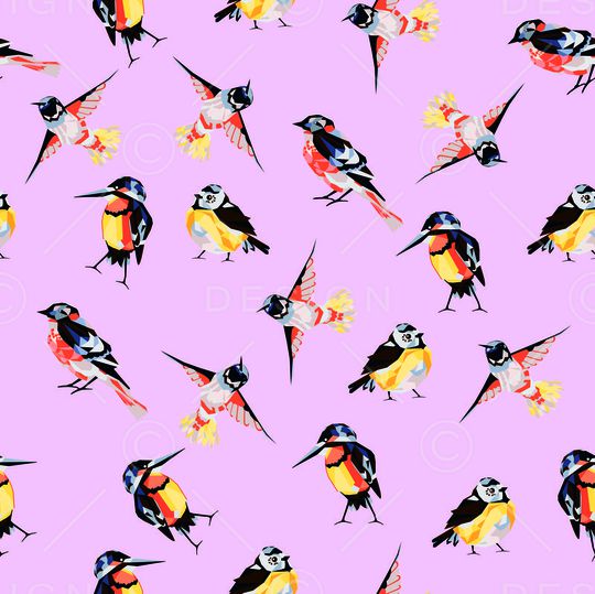 飞鸟印花华亿平台图片