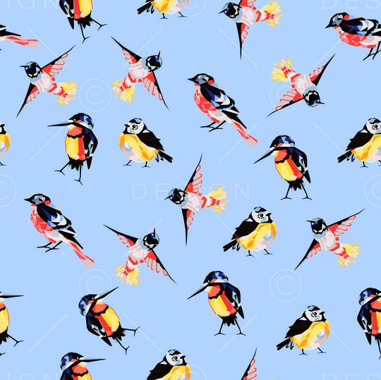 飞鸟印花华亿平台图片