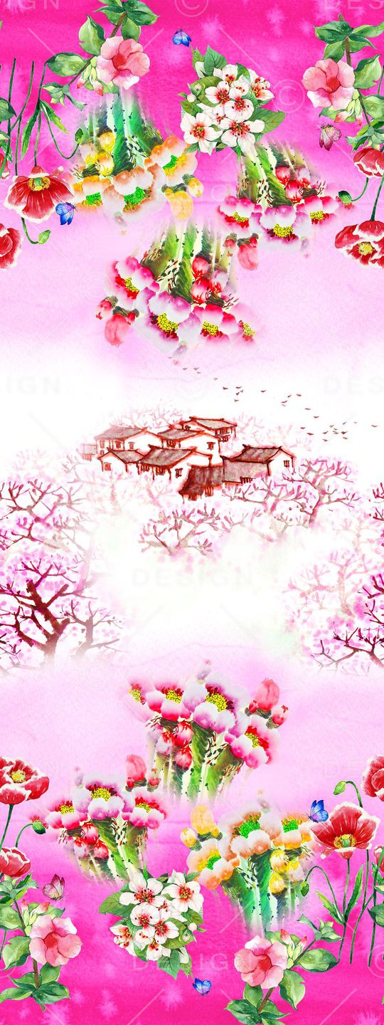 花朵印花华亿平台图片