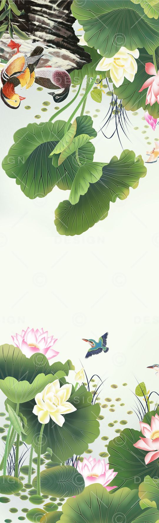 荷花印花华亿平台图片