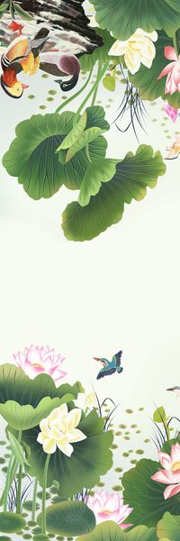 荷花印花华亿平台图片