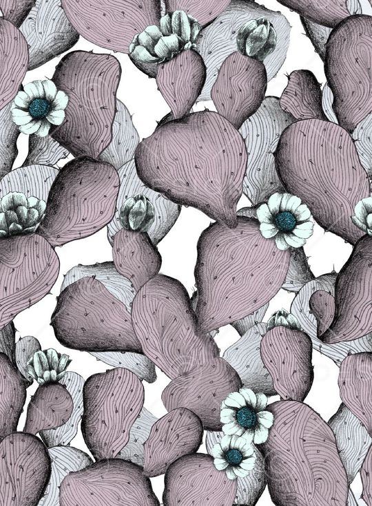 手绘花卉印花华亿平台图片