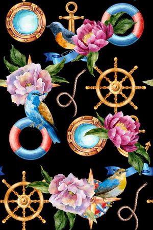 花鸟印花华亿平台图片