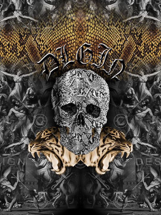 骷髅头印花华亿平台图片