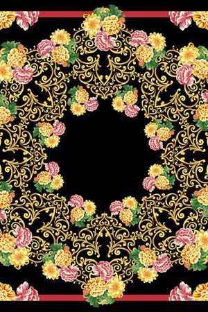 欧式印花华亿平台图片