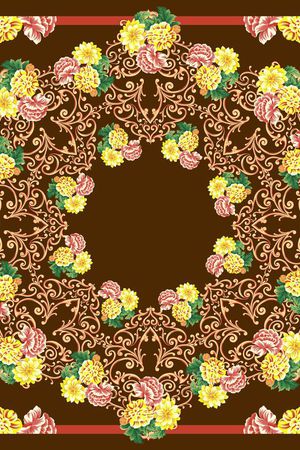 欧式印花华亿平台图片