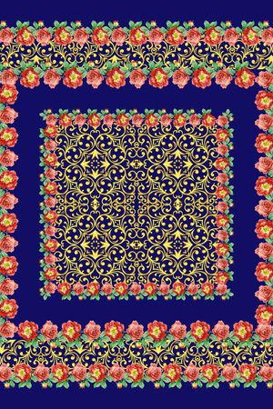 欧式印花华亿平台图片