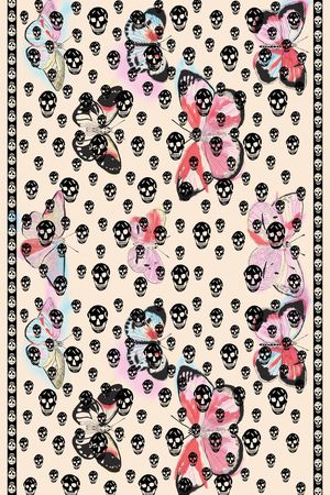 骷髅头印花华亿平台图片