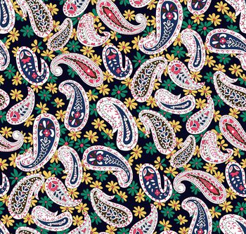 花枝花朵印花华亿平台图片