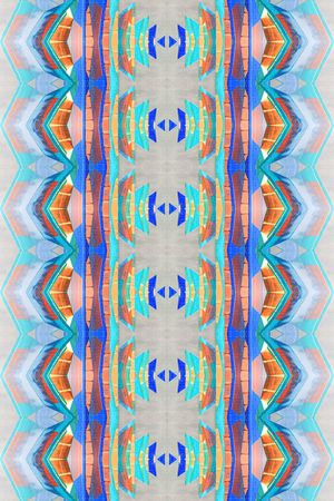 几何炫彩印花华亿平台图片