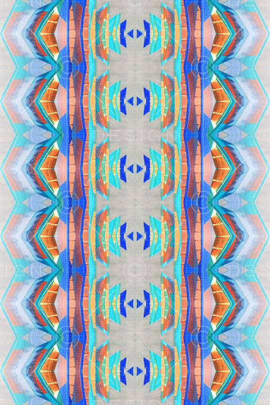 几何炫彩印花华亿平台图片