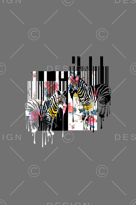 斑马纹印花华亿平台图片