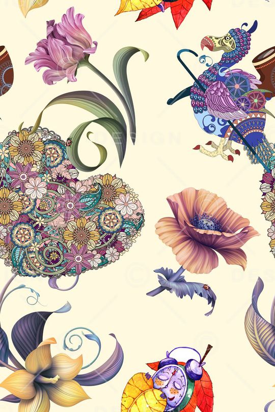 花朵印花华亿平台图片