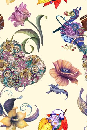 花朵印花华亿平台图片