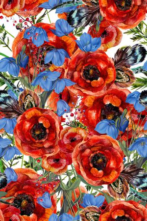 手绘印花华亿平台图片