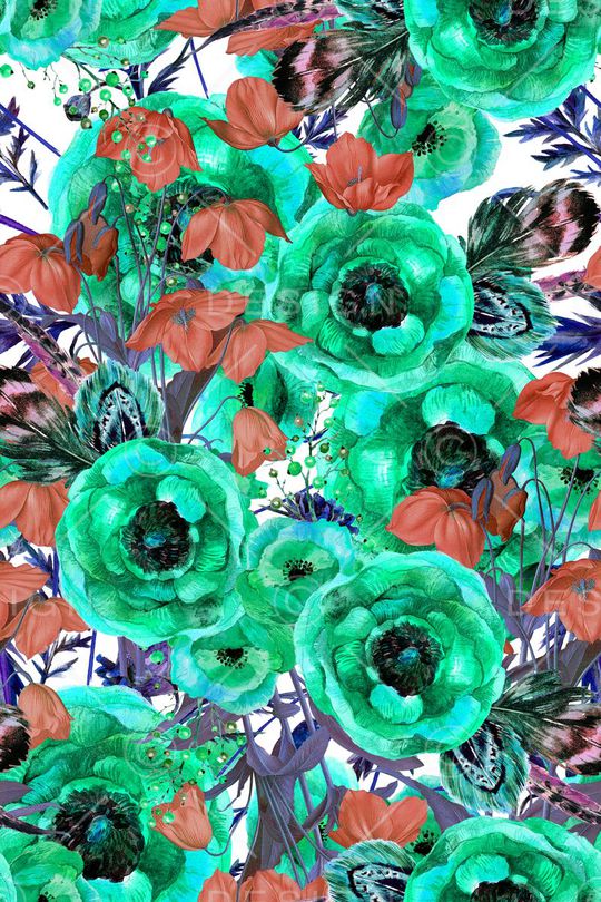 手绘印花华亿平台图片