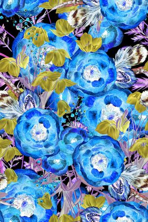 手绘印花华亿平台图片