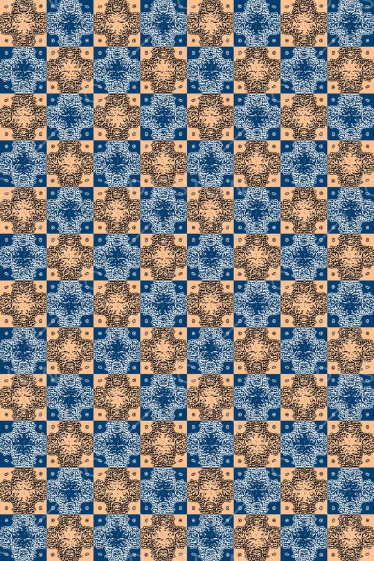 格子图案印花华亿平台图片