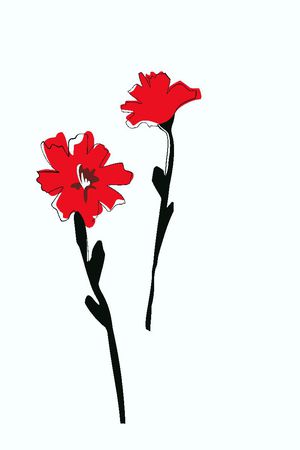 线条花卉印花华亿平台图片