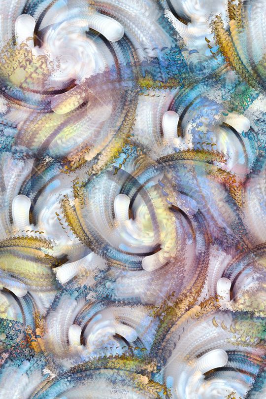 不规则几何印花华亿平台图片